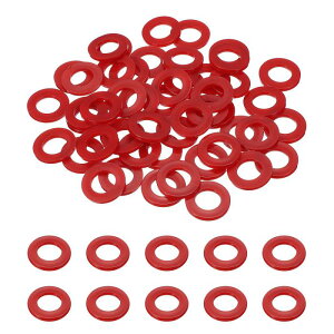 uxcell 50�� �i�C�����t���b�g���b�V���[16mm ID 30mm OD 3 mm���v�� �[�����b�V���[�O�����b�g�v���X�`�b�N�V�[�g�K�X�P�b�g�t�@�X�i�[�V�[�����O�X�y�[�T�[�K�X�P�b�g�����O�E�H�[�^�[�z�[�X��