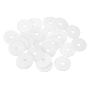 uxcell 25��M6�i�C�����t���b�g���b�V���[�v�� �[�����b�V���[6mm ID 30mm OD 2mm���v���X�`�b�N���b�V���[�X�N�����[�{���g�K�[�f���֌��z�ǃ��b�V���[�C�� �z���C�g