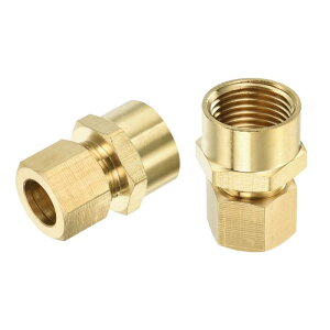uxcell 5����^�J�����k�ǌp�� 1/2�`���[�uOD x 1/2 N PT�����R�l�N�^�[�����J�b�v�����O�A�_�v�^�[���j�I���t�B�b�e�B���O