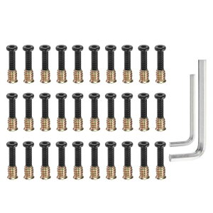 uxcell 30Zbg1/4-20 x 1-5/32"؍ޗpƋ˂݃CT[g 1/4 x 19/32"CT[gibg{gt@Xi[RlN^ wbNX\PbghCu}EgtSȐڍ