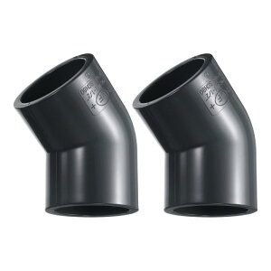 uxcell 2 45xG{[PVCpCvp 1-1/2" 2EFCƋO[hPVCR[i[RlN^[pG{[TChAEgbg ǔzǔrǐrhK[f