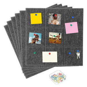 uxcell �t�F���g�ǃ^�C���t�F���g�ǃ^�C���f���� �v�b�V���s��20�t�� ���S�Ŏ��O���\ �S���^�u�t�� �R���N�{�[�h �� �z�[���I�t�B�X �ʐ^�p 30 x 30 cm �_�[�N�O���[ 8��