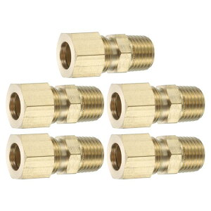 uxcell 5̐^Jkǌp 3/8" OD x 1/4" N PT XRlN^[kjIp^JXg[gJbvOA_v^[ Ct̖KX^󃉃Cp