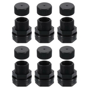 uxcell 6�� �v���O�t���o���N�w�b�h�t�B�b�e�B���O 1/2" N PT x 3/4" GHT �o���N�w�b�h�E�H�[�^�[�^���N�R�l�N�^�[ �K�[�f���z�[�X�A�_�v�^�[ �����p �O���[