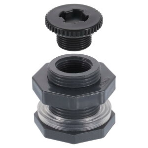 uxcell �v���O�t���o���N�w�b�h�t�B�b�e�B���O 3/4" N PT �o���N�w�b�h�E�H�[�^�[�^���N�R�l�N�^�[ �K�[�f���z�[�X�A�_�v�^�[�E�H�[�^�[�^���N �����p �O���[