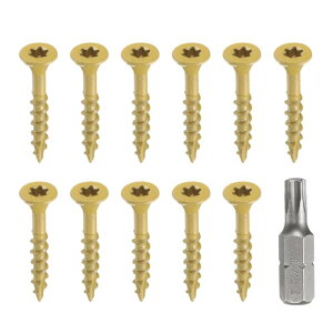 uxcell 100̃fbLplW #8 x 1-1/4" gNXOpؐlW KɋG|LVR[eBO OfbLp T25X^[hCurbgt fbL tFX @B Dp