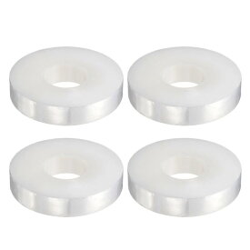 uxcell 果樹接木テープ PE 伸縮性 園芸用 接ぎ木用 植物なえ床修理テープ 自己接着 フローリストリーフィルム 花木とポリ芽出し用 1.5 cm x 200 M ホワイト 4個