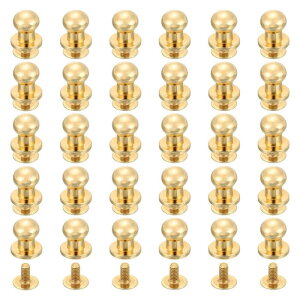 uxcell 60��6mm�V�J�S�X�N�����[�ۓ��{�^�����U�[�N���t�g���x�b�g DIY���U�[�N���t�g�����n���h�o�b�O�C�x���g�C���p ���C�g���F