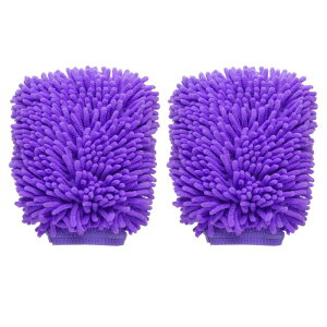 uxcell 2�� �V�F�j�[���}�C�N���t�@�C�o�[�J�[�E�H�b�V���~�b�g10" x 7.5" �X�N���b�`�t���[�E�H�b�V���O���[�u �z���� �_�u���T�C�h�v���b�V���N���[�j���O�h���C�~�b�g �J�[�E�H�b�V���z�[