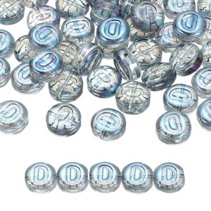 uxcell 60�̃K���X���^�[�r�[�Y 10mm�̃t���b�g�ȃ��E���h�A���t�@�x�b�g�r�[�YD�C�j�V�������^�[�X�y�[�T�[�r�[�Y �u���[
