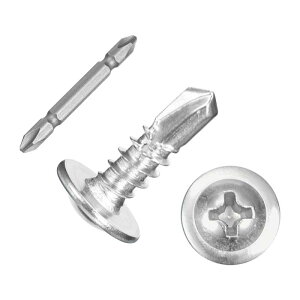 uxcell 350 #10x1/2" ȍU˂ 410XeX|\tȃh˂tbgwbhV[g^˂ Y ƋCp Vo[