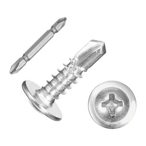 uxcell 300 #10x5/8" ȍUB 410XeX|\tȃh˂tbgwbhV[g^˂ Y ƋCp Vo[