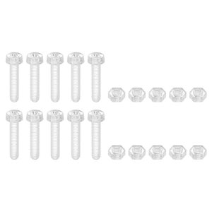 uxcell 10Zbg̃NAANlWLbg M4 x 18mm̊ۓ\t{gƘZpibg @BANZT[ dq@ DIYNtgp̃{gƃibgLbg