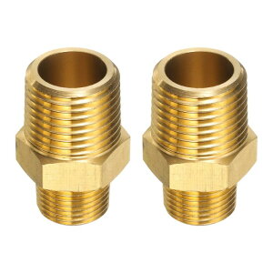 uxcell 2̐^JpCvp1/2" N PT x 3/8" N PTX^JZpjbvpCvA_v^[pCvjbvRlN^[ V[ IC Cp