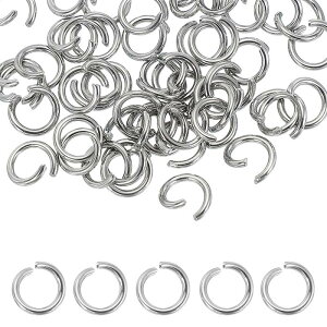 uxcell 60�̃I�[�v���W�����v�����O�A10mm�̃X�e�����X�X�`�[���X�v���b�gO�����O1.7mm���R�l�N�^�����O�A�u���X���b�g�A�l�b�N���X�A�y���_���g�A��΁A�L�[�`�F�[��DIY�N���t�g���C�L���O