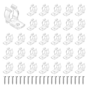 uxcell U Clips Holder Bracket uǎtANZT[T|[gNvpCvNv 7mm9mm LEDXgbvу`[up lWt 50