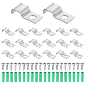 uxcell 4x8mm�X�g���b�v/�P�[�u���ɓK����30���� �����p�C�v�X�g���b�v �X�e�����X��U���`�P�[�u���X�g���b�v�N�����v �R���W�b�g ���C�� �R�[�h �p�C�v�Œ�p 1�� ���t��