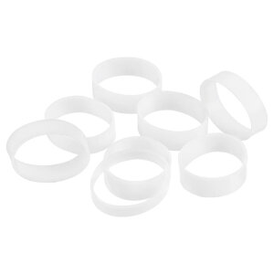 uxcell 150�� �V���R�[���S���o���h 5mm x 12.5mm �S���o���h�����O �P�[�u���^�C ���͂Ȓe���o���h �R�[�h�����t���p�o�b�O���b�v �z���C�g