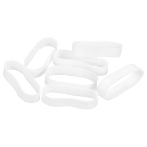 uxcell 60�� �V���R�[���S���o���h 5mm x 20.5mm �S���o���h�����O �P�[�u���^�C ���͂Ȓe���o���h �R�[�h�����t���p�o�b�O���b�v �z���C�g