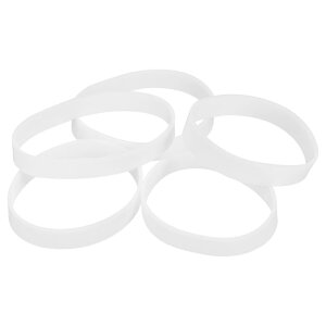 uxcell 60�� �V���R�[���S���o���h 5mm x 30.5mm �S���o���h�����O �P�[�u���^�C ���͂Ȓe���o���h �R�[�h���b�s���O�o�b�O���b�v�p �z���C�g