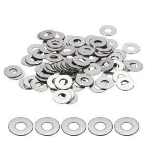 uxcell �˂��pM4�t���b�g���b�V���[ 120��304�X�e�����X�X�`�[�����b�V���[ 4mm���ax 10mm�O�ax 0.5mm���� �{���g �H��C�� �L�b�`�� �X�� ���O���ݗp�i�V���o�[�g�[���j