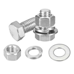 uxcell 10Zbg Zp{g 1/2-13 x 1" 304XeXX`[ S˂{g ibg bV[ bNbV[t Vo[