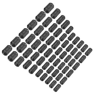 uxcell 60��5�T�C�Y �N�� �b�v�I���t�F���C�g�����O�R�A �t�F���C�g�r�[�YEMI RFI 3.5mm/5mm/7mm/9mm/13 mm�a�P�[�u���p ��