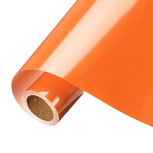 uxcell �I�����W�̉i�v���r�j�[�� 12×8ft�̃f�J�[���J�b�e�B���O �T�C�� �X�N�� �b�v�u�b�L���O DIY�N���t�g �z�[���f�R���[�V�����p�̔S�����r�j�[�����[��