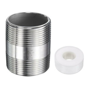 uxcell XeXjbvpCvp 1-1/2" N PT x 1-1/2" N PT XXbh 2.19"  jbvpCv r[}V oX[ KX GA zǗpɐڑ邽߂̂