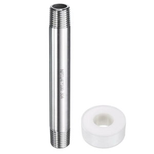 uxcell XeXjbvpCvp 1/4" N PT x 1/4" N PT XXbh 100mm  jbvpCv r[}V oX[ KX GA zǗpɐڑ邽߂̂