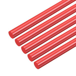 uxcell 10�̐Ԃ��v���X�`�b�N�_15 x 406mm A B S�X�`�����ۖ_�ۃ\���b�h�o�[DIY���f���pDIY���������茚�z���f�����