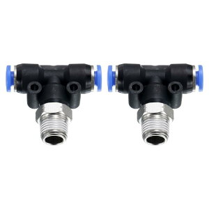 uxcell 2pcs GA[CtBbeBO 4mm `[uOa x N PT 1/8 Xbh PT4-U jbvt xXeB[ NCbNvbV Ȃ킹^J GA[Cz[X YƗpGA[VXep