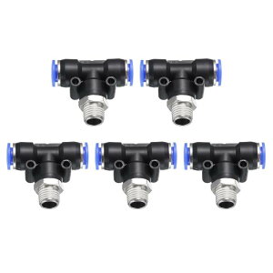 uxcell 5̃GACtBbeBO 10mm`[uOD x N PT 1/4Xbh PT4-U jbvtxXeB[ NCbNvbVڑ^JGACz[X C_Xg[GA[VXep