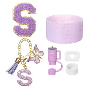 uxcell �n���h���t���J�b�v�^���u ���[�p��6�Z�b�g�̃J�b�v�A�N�Z�T���[�Z�b�g�A�V���R���X�g���[�J�o�[�A�u�[�g�A�h�R�X�g�b�p�[�A�n���h�������A�C�j�V�����X�e�b�J�[�i���^�[S�A�p�[