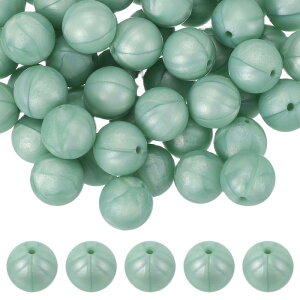 uxcell 60�� �V���R���r�[�Y 15mm �ۂ��t�H�[�J���r�[�Y �L�[�`�F�[�� �u���X���b�g �l�b�N���X �y����� DIY�N���t�g�p ���߃J���[�o���N���[�Y�r�[�Y ���C�g��