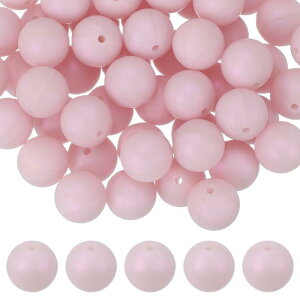 uxcell 60�� �V���R���r�[�Y 15mm �ۂ��t�H�[�J���r�[�Y �L�[�`�F�[�� �u���X���b�g �l�b�N���X �y����� DIY�N���t�g�p ���߃J���[�o���N���[�Y�r�[�Y �s���N