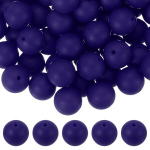 uxcell 60�� �V���R���r�[�Y 15mm �ۂ��t�H�[�J���r�[�Y �L�[�`�F�[�� �u���X���b�g �l�b�N���X �y����� DIY�N���t�g�p ���߃J���[�o���N���[�Y�r�[�Y �l�C�r�[�u���[