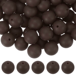 uxcell 60�� �V���R���r�[�Y 15mm �ۂ��t�H�[�J���r�[�Y �L�[�`�F�[�� �u���X���b�g �l�b�N���X �y����� DIY�N���t�g�p ���߃J���[�o���N���[�Y�r�[�Y ���F