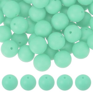 uxcell 60�� �V���R���r�[�Y 15mm �ۂ��t�H�[�J���r�[�Y �L�[�`�F�[�� �u���X���b�g �l�b�N���X �y����� DIY�N���t�g�p �J���t���ȃr�[�Y �~���g��