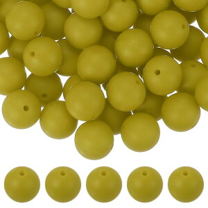 uxcell 60�� �V���R���r�[�Y 15mm �ۂ��t�H�[�J���r�[�Y �L�[�`�F�[�� �u���X���b�g �l�b�N���X �y����� DIY�N���t�g�p �J���t���ȃr�[�Y �}�X�^�[�h��