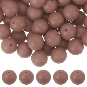 uxcell 60�� �V���R���r�[�Y 15mm �ۂ��t�H�[�J���r�[�Y �L�[�`�F�[�� �u���X���b�g �l�b�N���X �y����� DIY�N���t�g�p ���߃J���[�o���N���[�Y�r�[�Y ���C�g���F