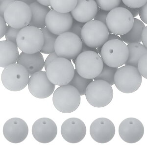 uxcell 60�� �V���R���r�[�Y 15mm �ۂ��t�H�[�J���r�[�Y �L�[�`�F�[�� �u���X���b�g �l�b�N���X �y����� DIY�N���t�g�p ���߃J���[�o���N���[�Y�r�[�Y ���C�g�O���[