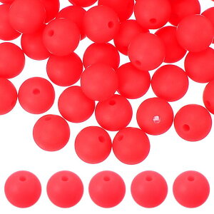 uxcell 60�� �V���R���r�[�Y 9mm �ۂ��t�H�[�J���r�[�Y �L�[�`�F�[�� �u���X���b�g �l�b�N���X �y����� DIY�N���t�g�p �J���t���ȃr�[�Y ���邢�s���N