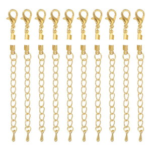 uxcell 10Zbg̐܂ԂR[hGhA2.5mm̏I[NvLbvN Xv`bvAU[DIYNtgp̃lbNXuXbgp̃uX^[N[t@Xi[Ɖ`F[A