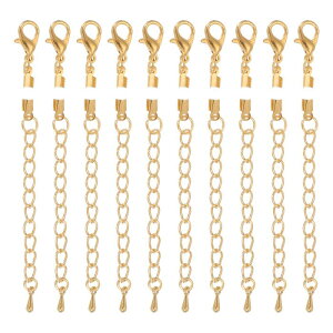 uxcell 10Zbg̐܂ԂR[hGhA2.5mm̃^[~l[^[NvLbvN Xv`bvAU[DIYNtgp̃lbNXuXbgp̃uX^[N[t@Xi[ƃGNXe