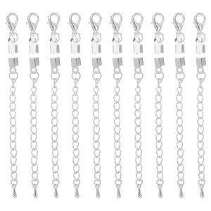 uxcell 10Zbg̐܂ԂR[hGhA3.5mm̏I[NvLbvN Xv`bvAU[DIYNtgp̃lbNXuXbgp̃uX^[N[t@Xi[ƃGNXeV`