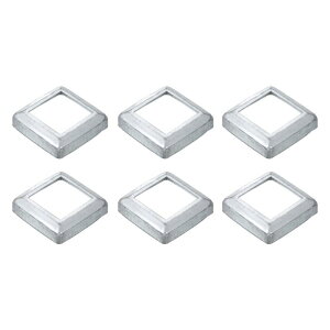 uxcell 6�� �|�X�g�x�[�X�J�o�[ 2.5x2.5�i����1.6x1.6�j���^���C���e�O�����X�^�C���|�X�g�X�J�[�g �|�X�g�t�F���X�f�b�L�P�[�u���肷��o���X�^�[�X�e�A���[���p �V���o�[