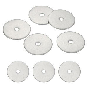 uxcell 5��M4 304�X�e�����X�|�������ی`�t���b�g�X�y�[�T�[ �l�W �{���g �z�� ������ DIY �d�q�f�o�C�X�p4.4mm ID 30mm OD 1.5mm��