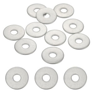 uxcell 20��M6 304�X�e�����X�|�������ی`�t���b�g�X�y�[�T�[ �l�W �{���g �z�� ������ DIY �d�q�f�o�C�X�p6.5mm ID 22mm OD 1.5mm��