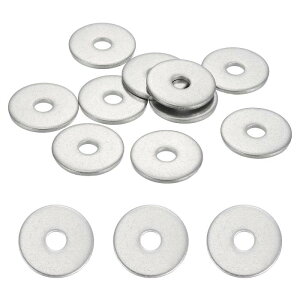 uxcell 10��M6 304�X�e�����X�|�������ۍ����l�W �{���g �z�� ������ DIY �d�q�@��p6.5mm ID 25mm OD 2mm��